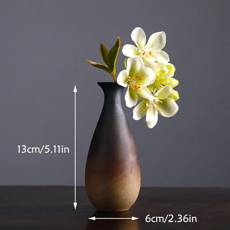 Earth-Tone Ceramic Bud Vase