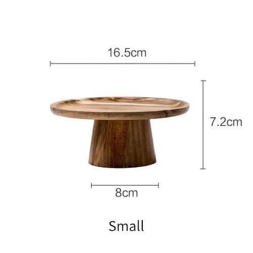 Timber Pedestal Display Tray