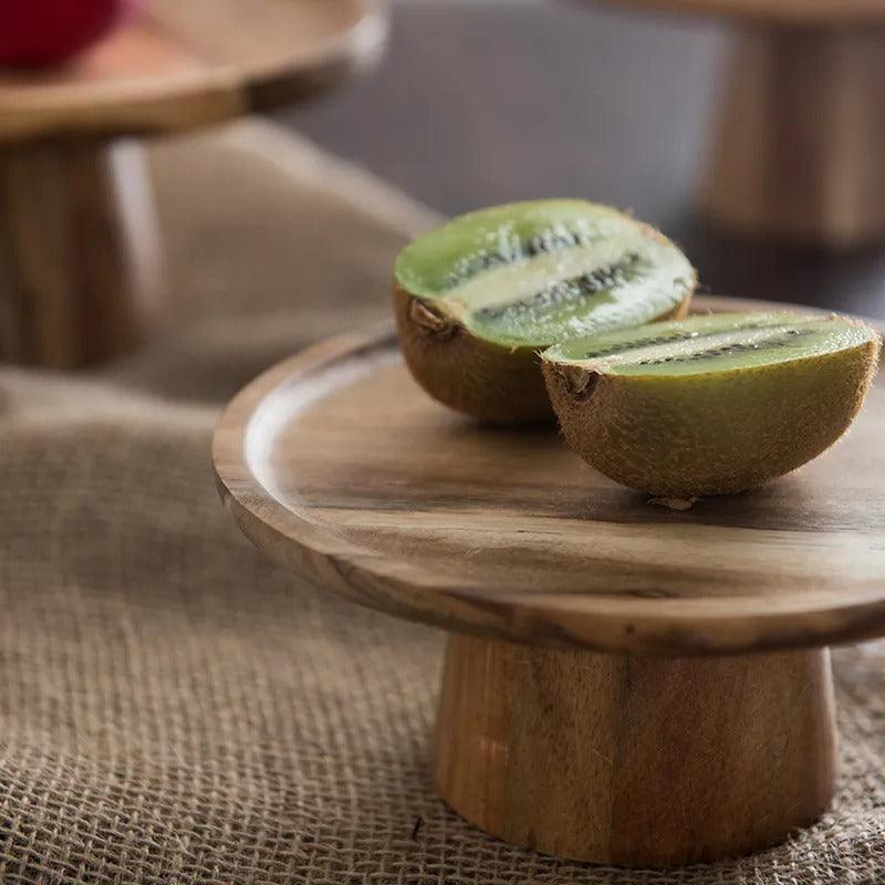 Timber Pedestal Display Tray