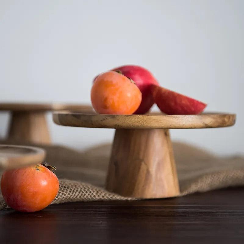 Timber Pedestal Display Tray