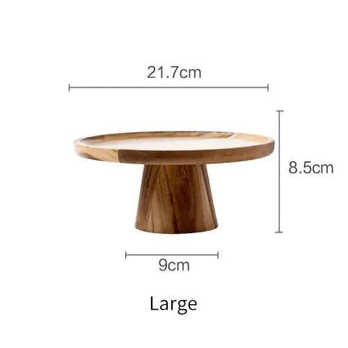 Timber Pedestal Display Tray