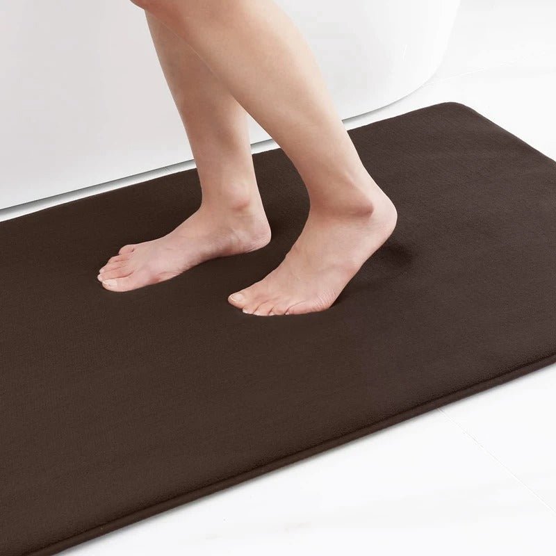 Absorbent Non-Slip Velvet Memory Foam Bath Mat