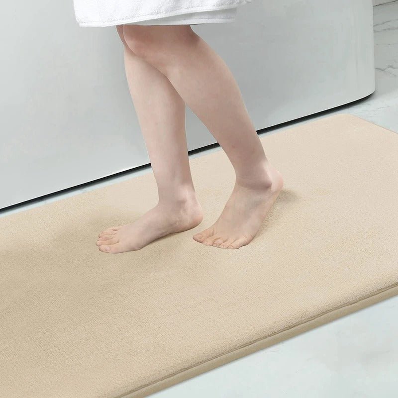 Absorbent Non-Slip Velvet Memory Foam Bath Mat