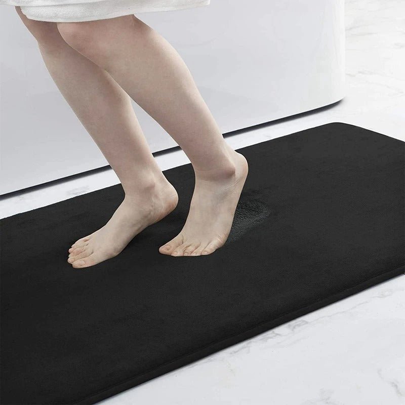 Absorbent Non-Slip Velvet Memory Foam Bath Mat