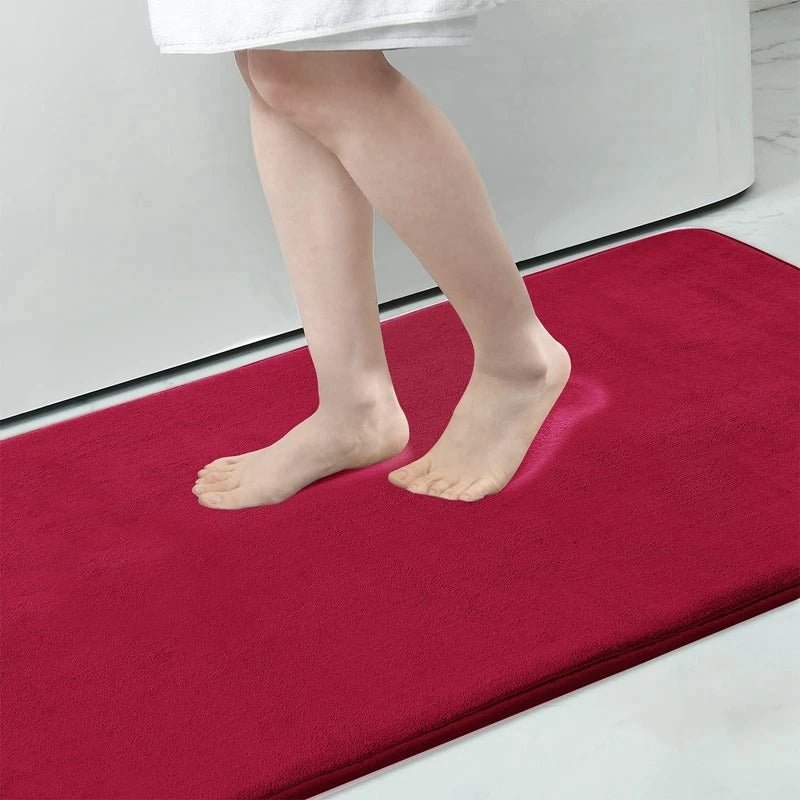 Absorbent Non-Slip Velvet Memory Foam Bath Mat
