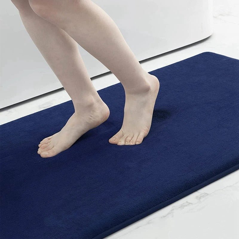 Absorbent Non-Slip Velvet Memory Foam Bath Mat