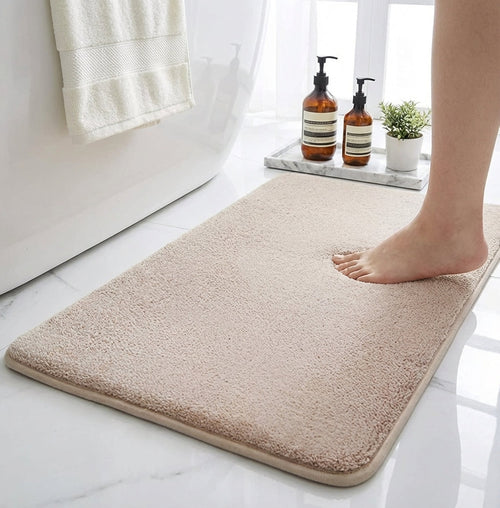 Absorbent Non-Slip Velvet Memory Foam Bath Mat