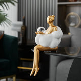 Reading Woman on Cloud Sculpture