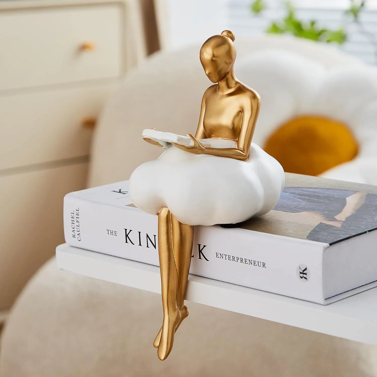 Reading Woman on Cloud Sculpture