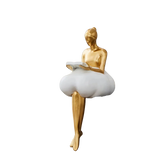 Reading Woman on Cloud Sculpture