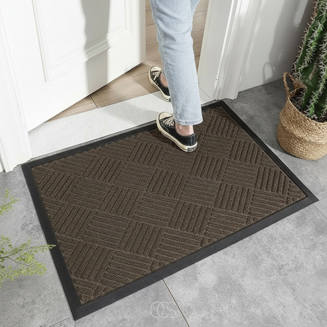 Non-Slip Geometric Indoor & Outdoor Entrance Mat