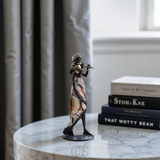 African Woman Musician Sculptures
