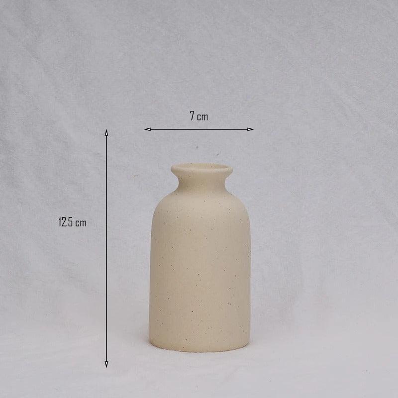 Speckled Tapered Ceramic Vase