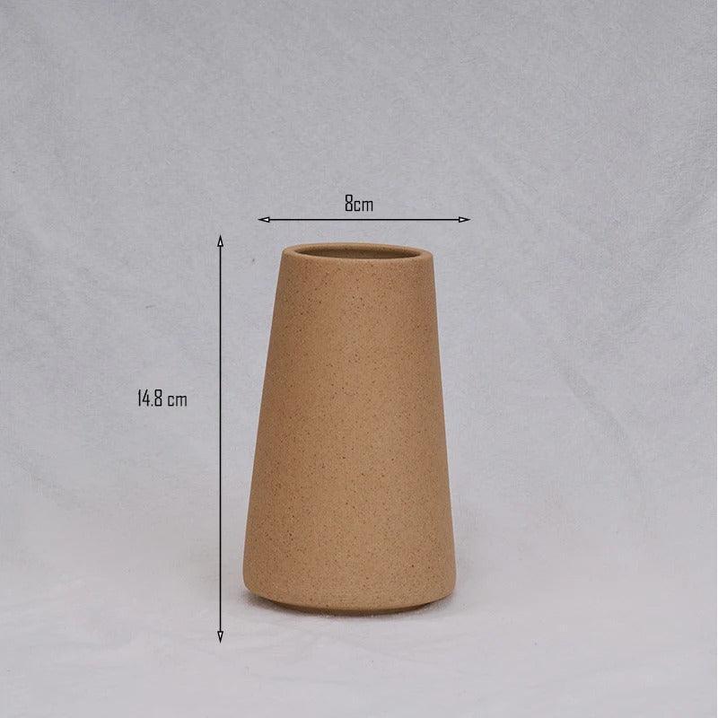 Speckled Tapered Ceramic Vase