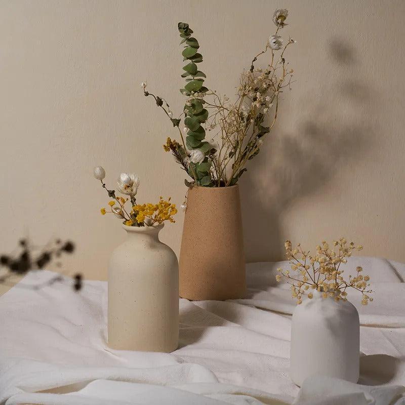 Speckled Tapered Ceramic Vase