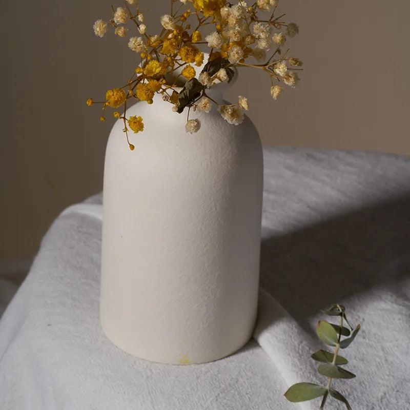Speckled Tapered Ceramic Vase