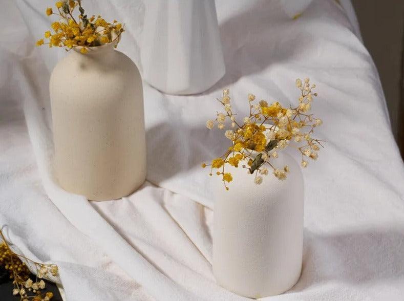 Speckled Tapered Ceramic Vase