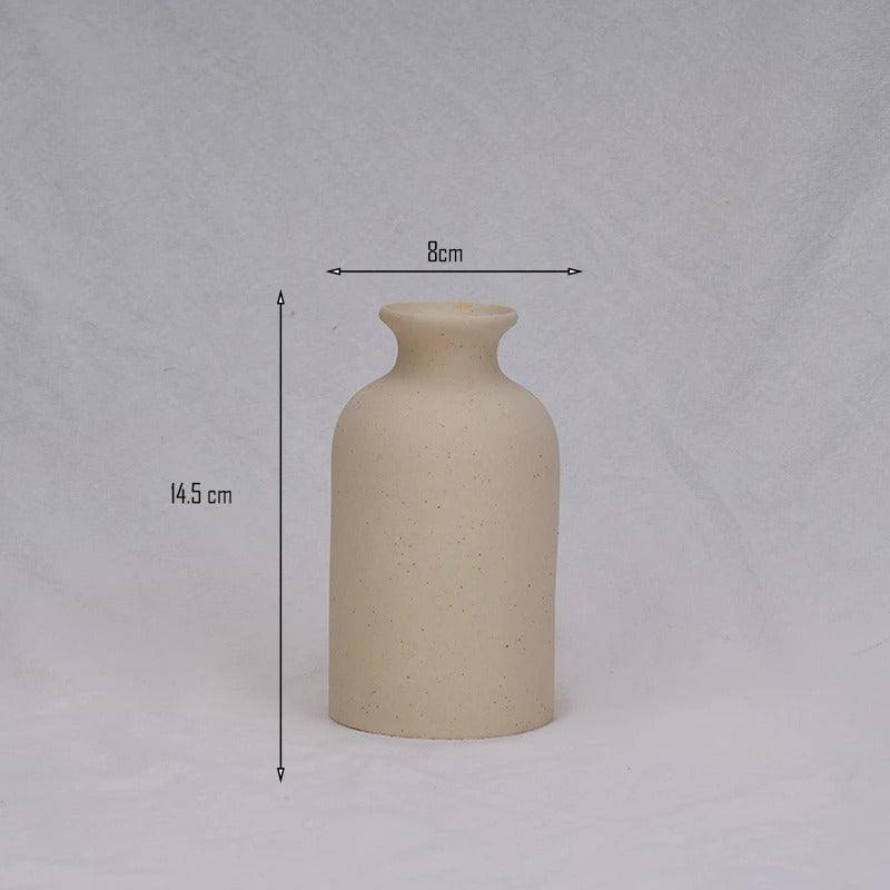 Speckled Tapered Ceramic Vase