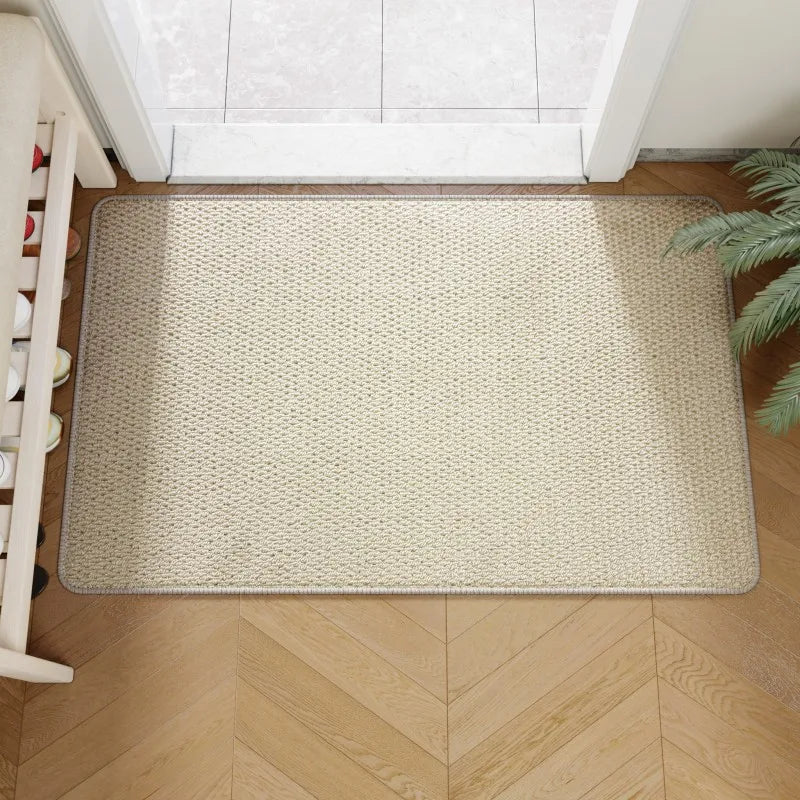Natural Faux-Jute Non-Slip Woven Doormat