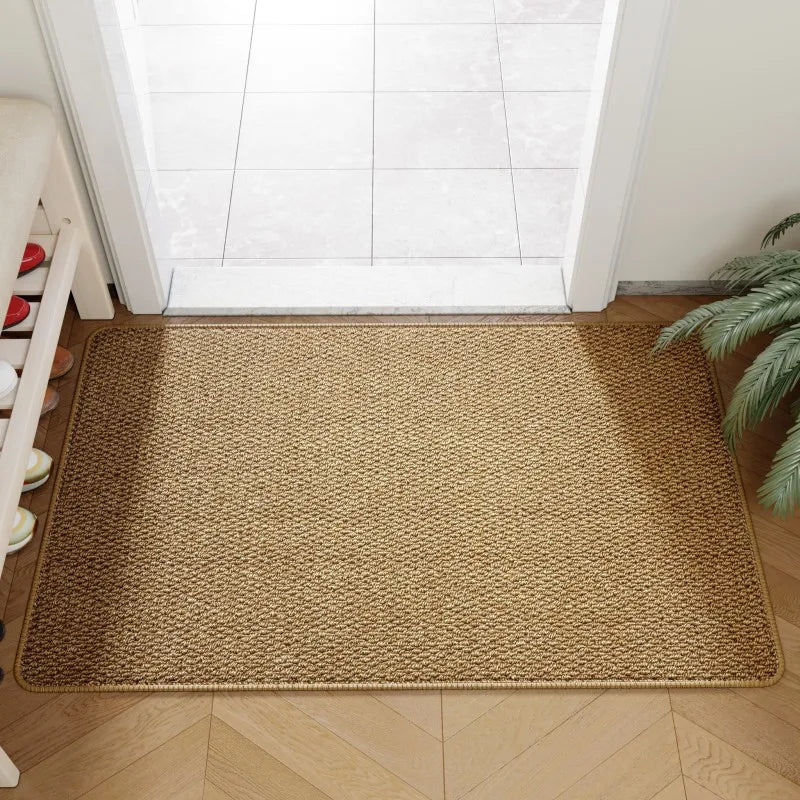 Natural Faux-Jute Non-Slip Woven Doormat