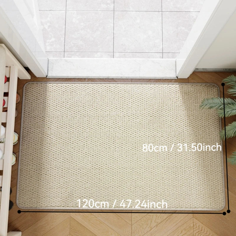 Natural Faux-Jute Non-Slip Woven Doormat