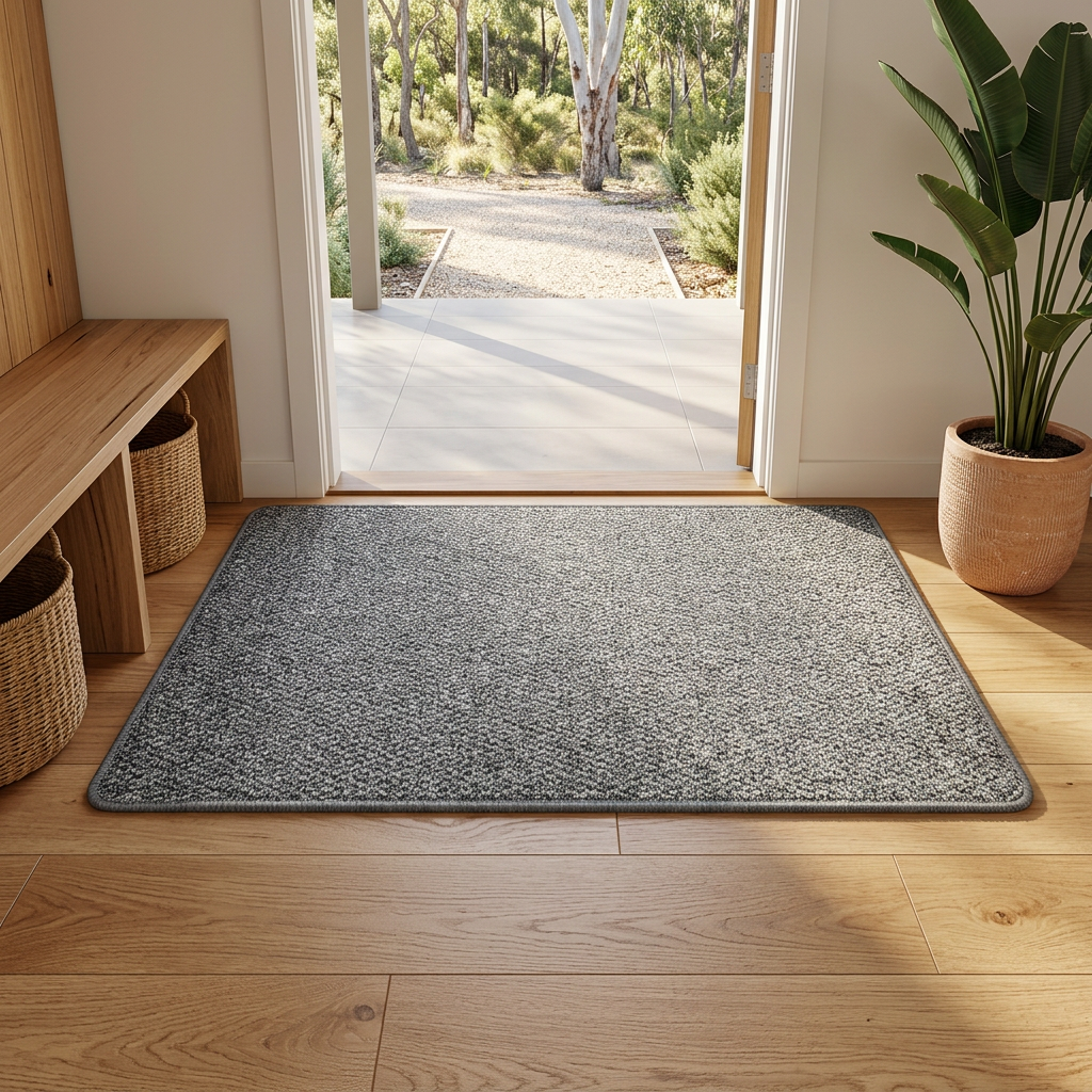 Natural Faux-Jute Non-Slip Woven Doormat
