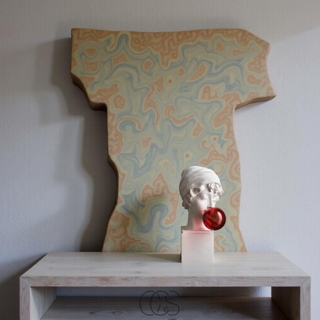 Pop Art David Bust with Bubblegum