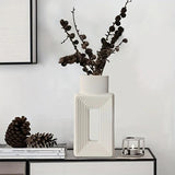 Square Relief Donut Vase