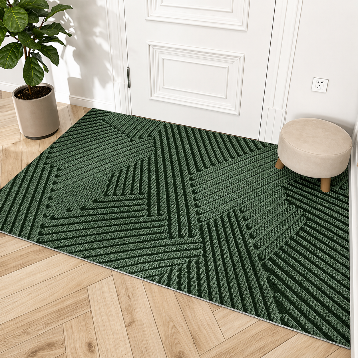 Non-Slip Ribbed Indoor Entryway Doormat