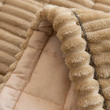 Soft Plush Ruffled-Edge Couch Throw