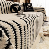 Soft Tufted Plush Velvet Couch Throw