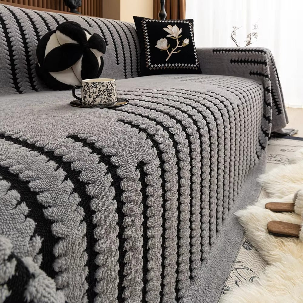 Soft Tufted Plush Velvet Couch Throw