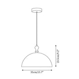 Solven Amber Acrylic Dome Pendant Light