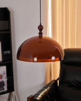 Solven Amber Acrylic Dome Pendant Light