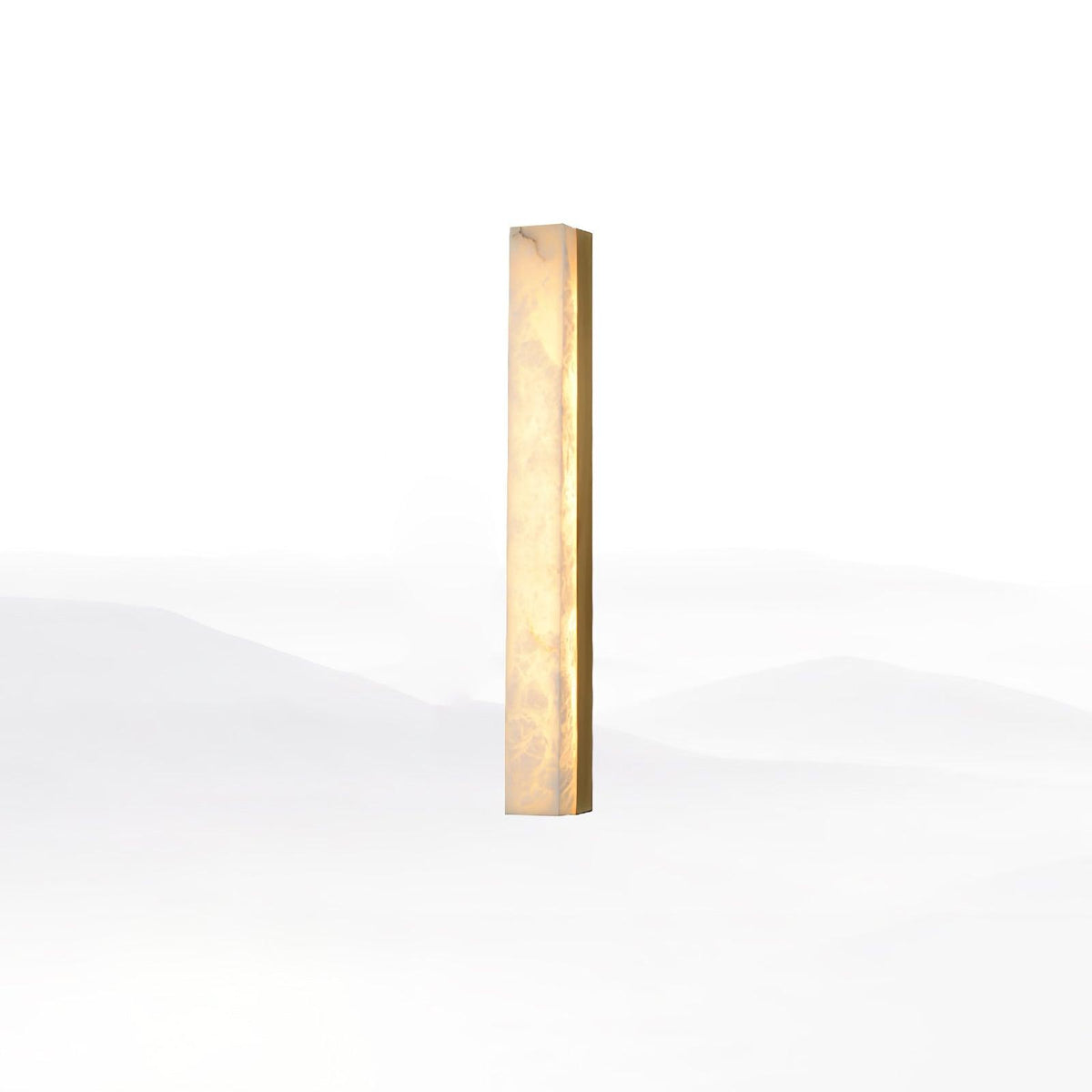 Kristy Linear Brass  Alabaster Wall Lamp