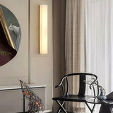 Isen Linear Brass Alabaster Wall Lamp