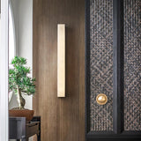Kristy Linear Brass  Alabaster Wall Lamp