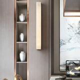 Isen Linear Brass Alabaster Wall Lamp