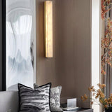 Isen Linear Brass Alabaster Wall Lamp