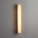 Kristy Linear Brass  Alabaster Wall Lamp