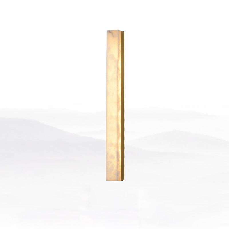 Kristy Linear Brass  Alabaster Wall Lamp