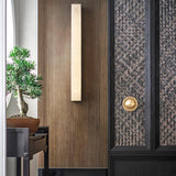 Isen Linear Brass Alabaster Wall Lamp