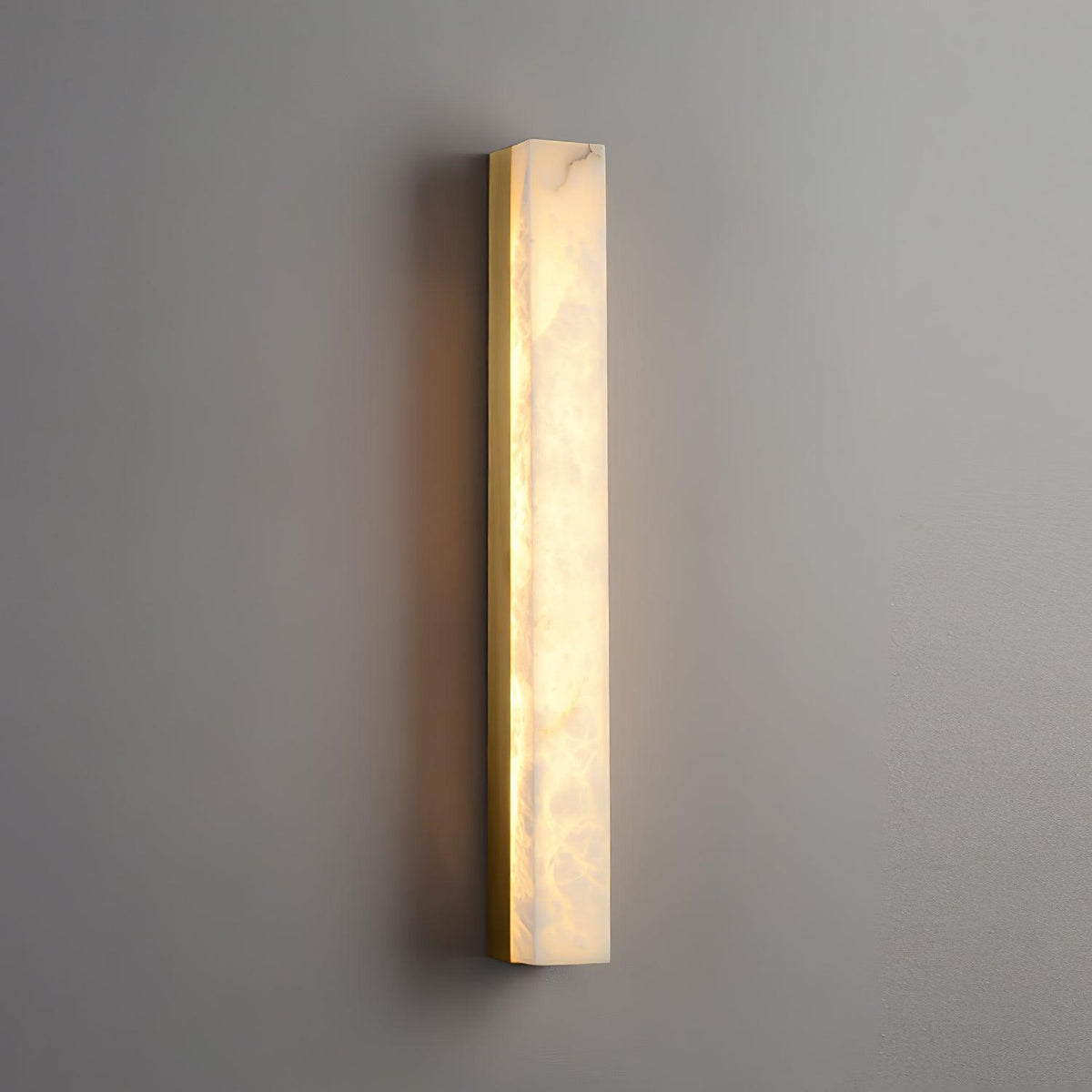 Isen Linear Brass Alabaster Wall Lamp