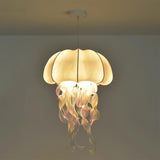 Jellyfish Pendant Light with Iridescent Ribbons