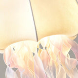 Jellyfish Pendant Light with Iridescent Ribbons