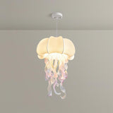 Jellyfish Pendant Light with Iridescent Ribbons
