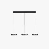 Aria Modern Minimalist Pendant Light Red Black Silver Metal Bedroom