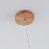 Valentina Glass Bubble Pendant Light Wood/Walnut
