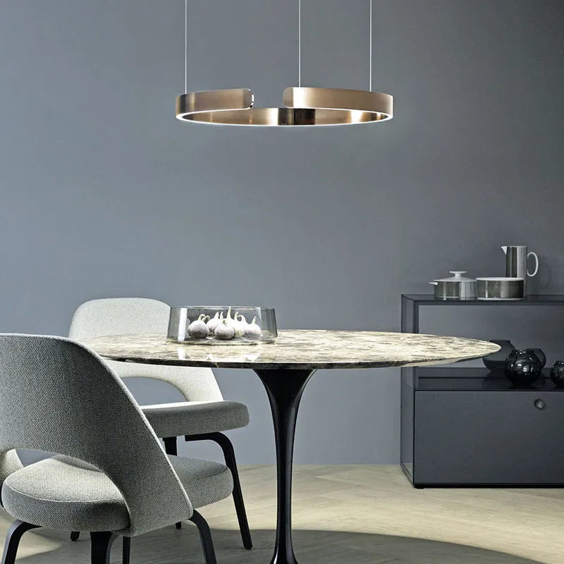 Arisha Luxury Minimalist LED Ring Pendant Light