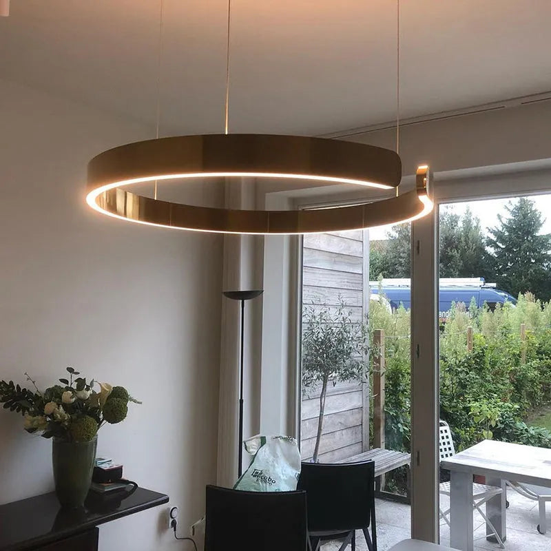 Arisha Luxury Minimalist LED Ring Pendant Light